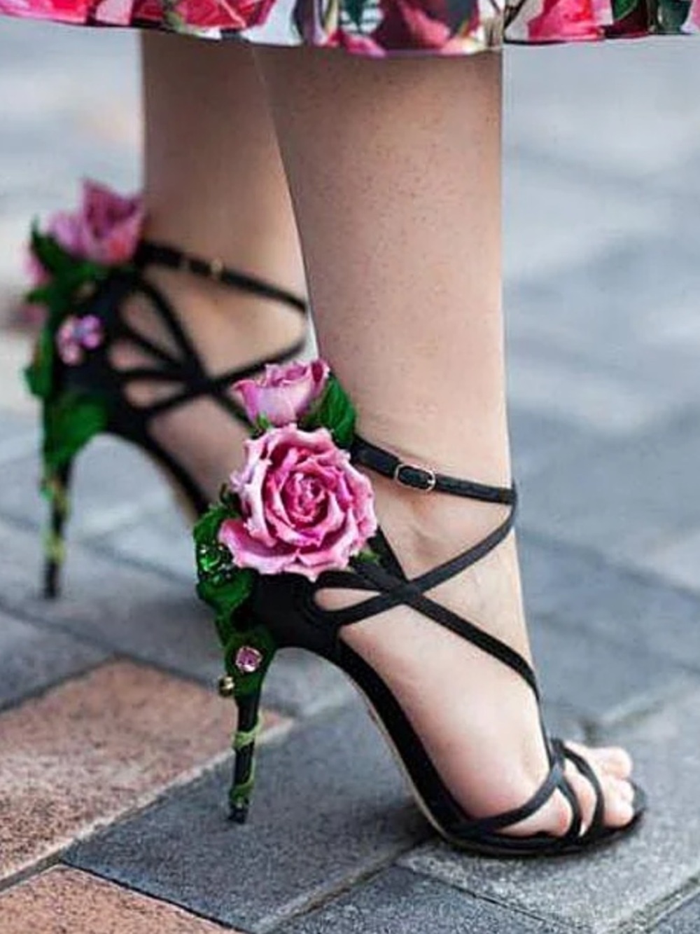 *RARE* Dolce & Gabbana Kiera Pink Rose Heel - Picture 6 of 12